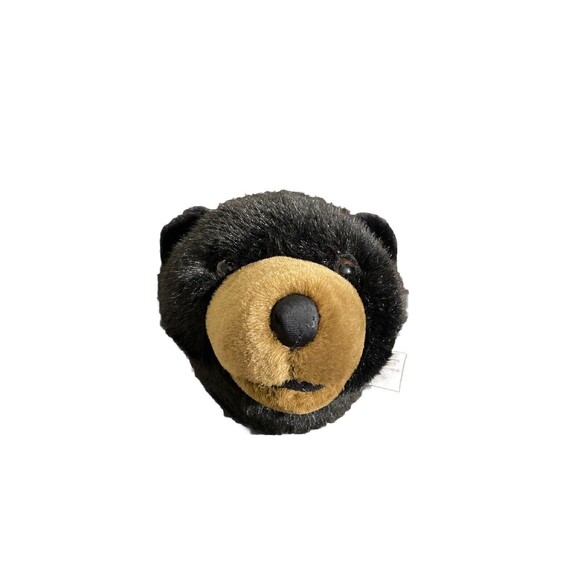 Stuffed Animal House Other - Stuffed Animal House brand Black‎ Bear head Wall Mount Plush Kids Room 6” decor